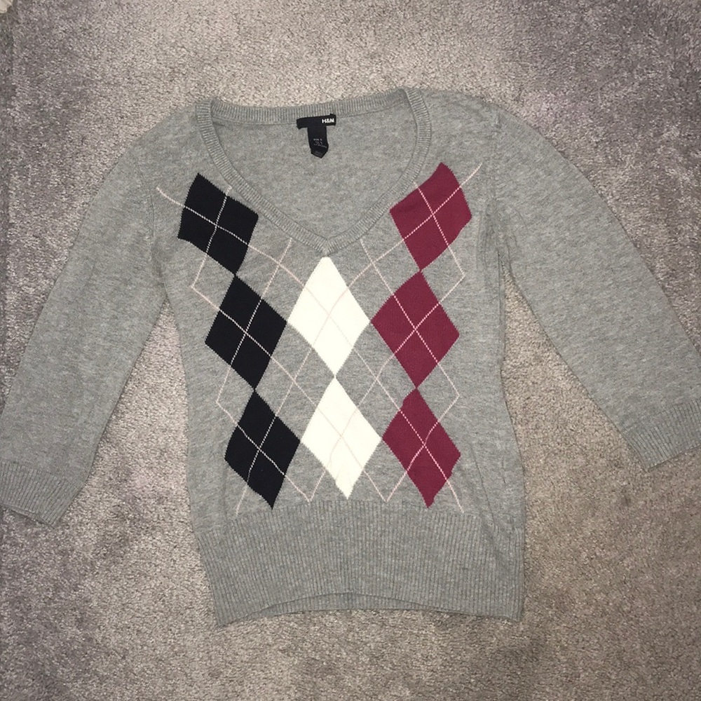 Plaid Casual Blouse.